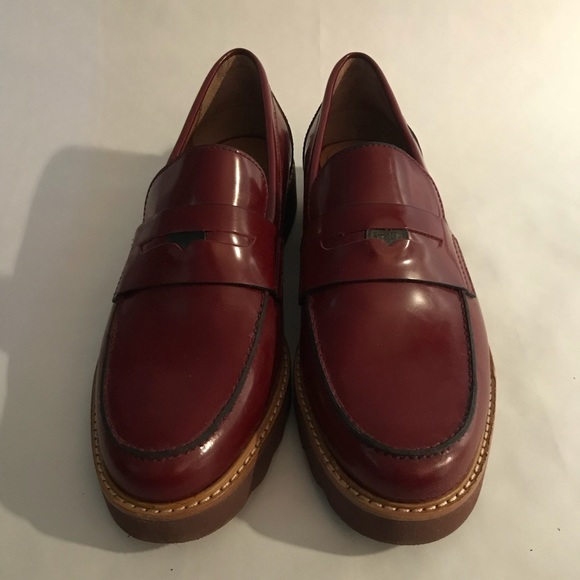 Coach Shoes Coach Red Patent Leather Penny Loafers 85